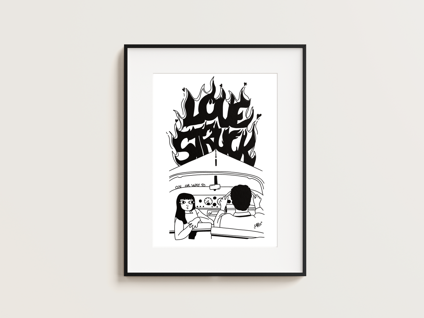 AFFICHE LOVE STRUCK